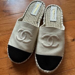 Spadrille mule like chanel size 8